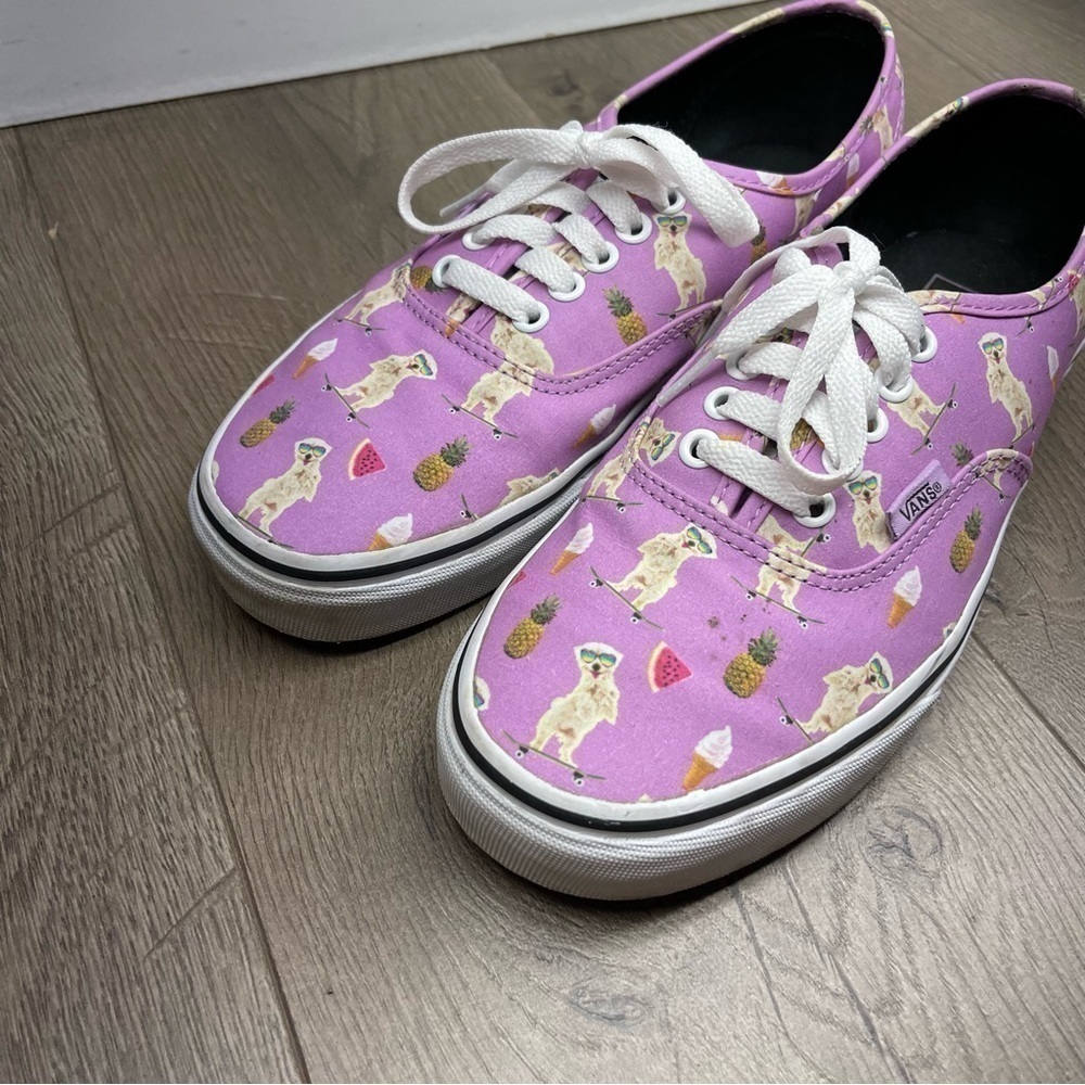 VANS Pool Vibes Dog African Violet Skateboarding Shoes Size 9.5 Women, 8 Men - Picture 3 of 10